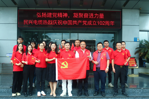 尊龙体育电缆举行庆祝建党102周年“七一”主题活动